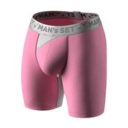Чоловічі боксери із бавовни з сіткою, Anatomic Long 2.0 Light, Silver Series, рожевий