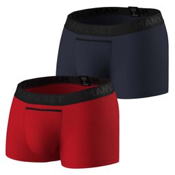 Комплект трусів Classic 1.2 Black Series, червоний/темно-синій, 2шт