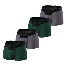 Комплект трусов Anatomic Classic Light, Black Series, темно-зеленый/графит, 4шт