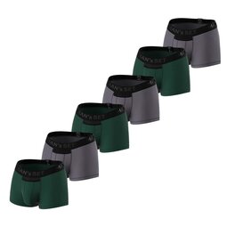 Комплект трусов Anatomic Classic Light, Black Series, темно-зеленый/графит, 6шт