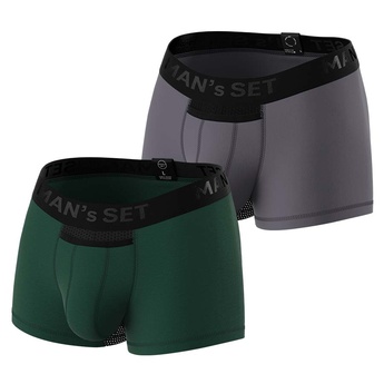 Комплект трусов Anatomic Classic Light, Black Series, темно-зеленый/графит, 2шт