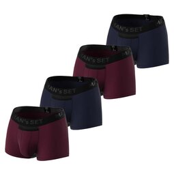 Комплект трусов Anatomic Classic Light, Black Series, темно-синий/марсала, 4шт