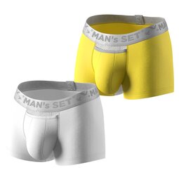 Комплект трусов Anatomic Classic Light, Silver Series, желтый/белый, 2шт