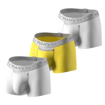 Комплект трусів Anatomic Classic Light, Silver Series, жовтий/білий,  3шт