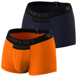 Комплект трусов Anatomic Classic Light, Black Series, темно-синий/оранжевый, 2шт