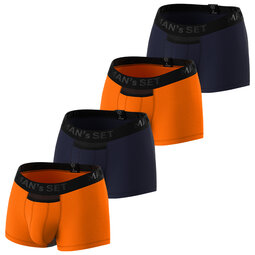 Комплект трусів Anatomic Classic Light, Black Series, темно-синій/помаранчевий, 4шт