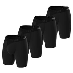 Комплект анатомічних трусів Long 2.0 Light Black Series, 4шт 