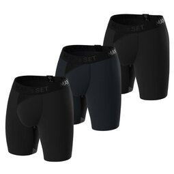 Комплект анатомических трусов Long 2.0 Light, Black Series, темно-синий/черный, 3шт