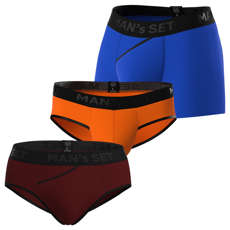 Комплект трусов MIX TEST Classic 2.0/ Slips/ Briefs 2.0 Black Series, 3шт