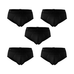 Комплект трусов Anatomic Briefs w/fly Black Series, 5 шт