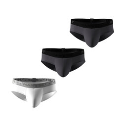Комплект трусов Anatomic Slips no fly Black Series, графит/белый 3 шт