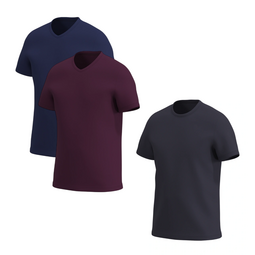 Комплект футболок для хлопчика Basic (U + 2 V-neck) Kids, Graphite Blend