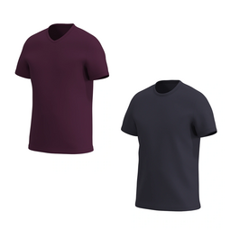Комплект футболок для мальчика Basic (V + U-neck) Kids, Mars Stone