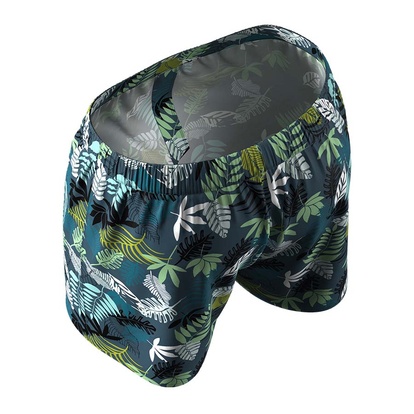 Семейные трусы (семейки) Shorts Cotton, листья папоротника (left vertical fly)  MAN's SET вид 2 