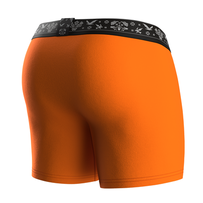 Чоловічі боксери анатомічні, Ukrainian Intimate PRO, Black Series, помаранчевий  MAN's SET вигляд 2 