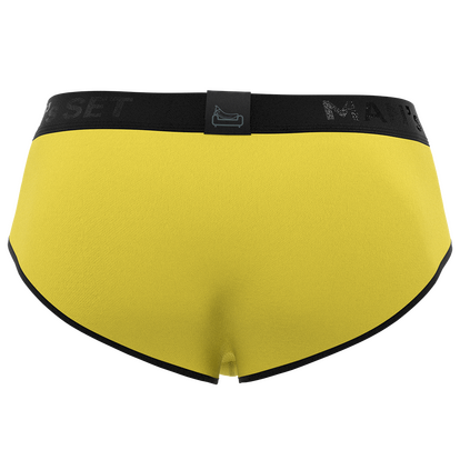 Чоловічі труси бріфи з бавовни, Anatomic Briefs Black Series, жовтий  MAN's SET вигляд 2 