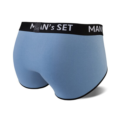 Чоловічі труси бріфи з бавовни, Anatomic Briefs, бірюзовий  MAN's SET вигляд 4 