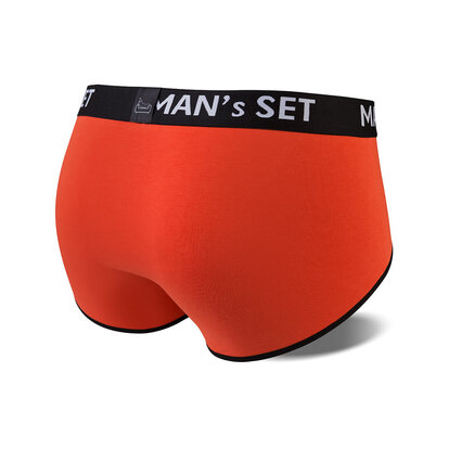 Чоловічі труси бріфи з бавовни, Anatomic Briefs, помаранчевий  MAN's SET вигляд 4 