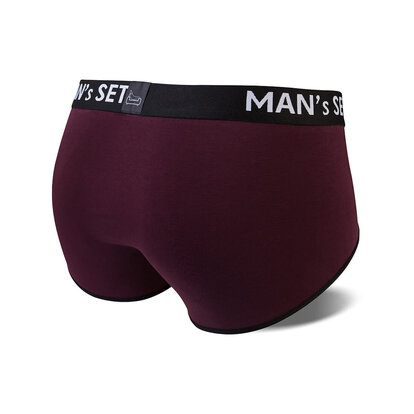 Чоловічі труси бріфи з бавовни, Anatomic Briefs, марсала  MAN's SET вигляд 4 
