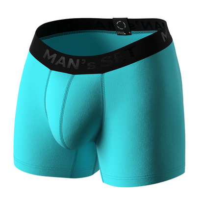 Мужские анатомические боксеры, Intimate Black Series, темно-мятный  MAN's SET  вид спереди