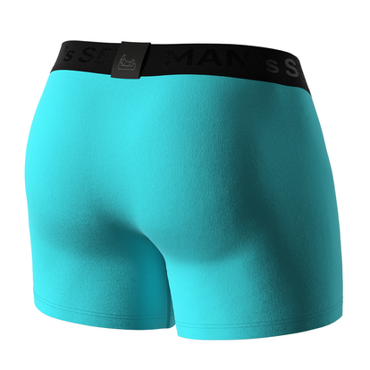 Мужские анатомические боксеры, Intimate Black Series, темно-мятный  MAN's SET вид 3 