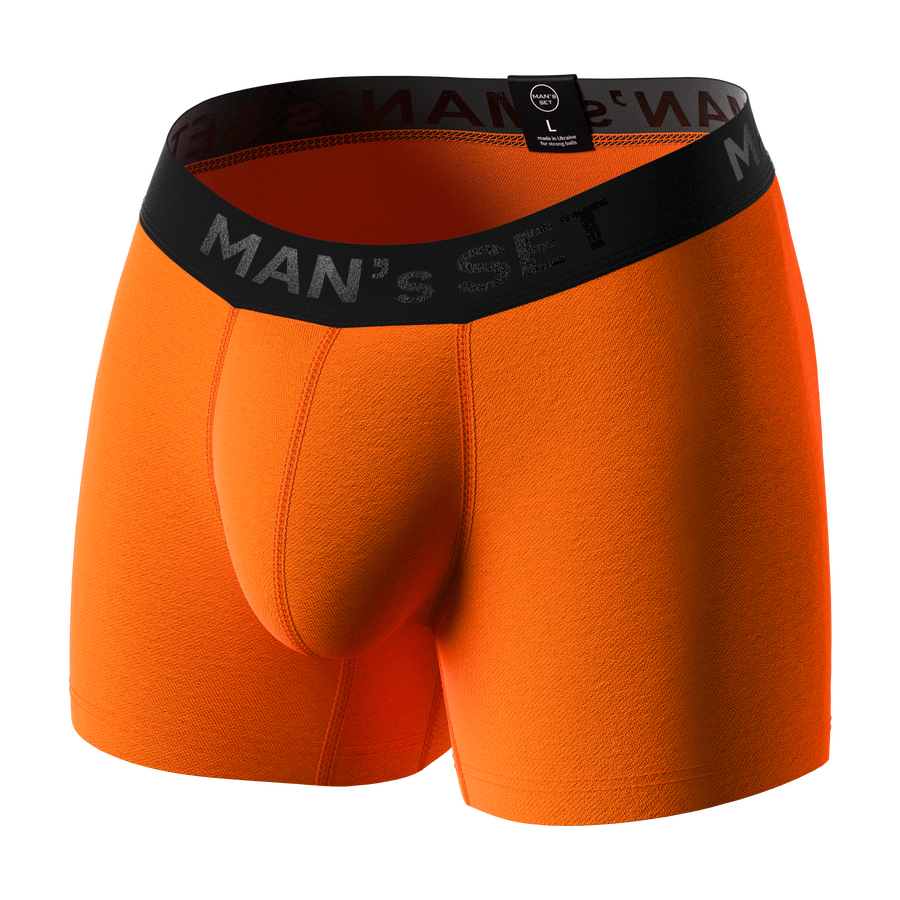 Мужские анатомические боксеры, Intimate Black Series, оранжевый