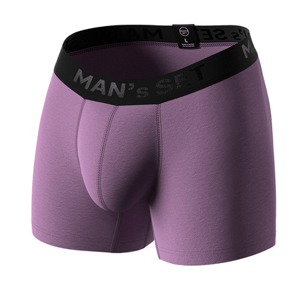 Чоловічі анатомічні боксери, Intimate Black Series, лавандовий  MAN's SET  вид спереду