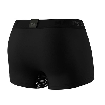 Чоловічі анатомічні боксери із бавовни з сіткою, Anatomic Classic Light, Black Series, чорний  MAN's SET вигляд 4 