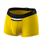 Чоловічі анатомічні боксери  із бавовни з сіткою, Anatomic Classic Light, Black Series, лимонний