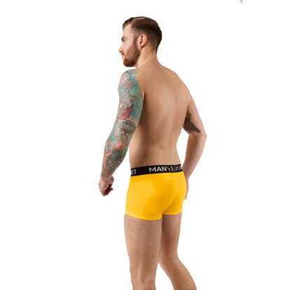 Чоловічі анатомічні боксери з бавовни, Modern, жовтий  MAN's SET вигляд 3 