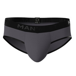 Мужские анатомические слипы из хлопка, Anatomic Slips Black Series, графитовый