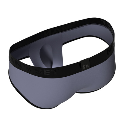 Чоловічі анатомічні сліпи з бавовни, Anatomic Slips Black Series, сталевий  MAN's SET вигляд 2 