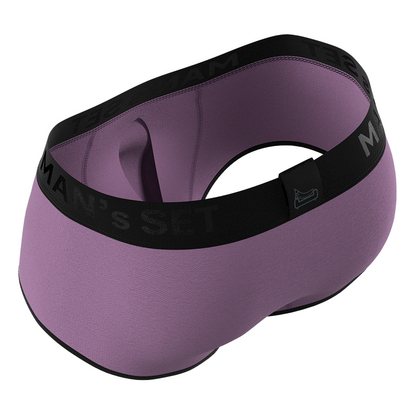 Чоловічі анатомічні спортивні боксери з бавовни, Sport Black Series, лавандовий  MAN's SET вигляд 2 