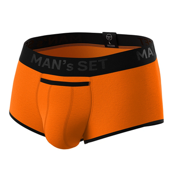 Мужские анатомические спортивные боксеры из хлопка, Sport Black Series, оранжевый