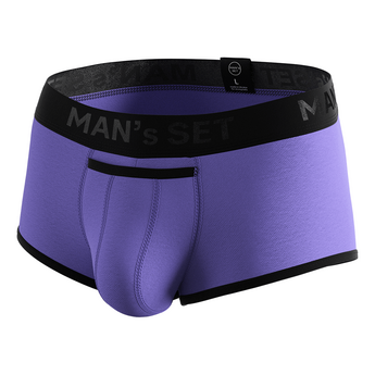 Мужские анатомические спортивные боксеры из хлопка, Sport Black Series, фиолетовый