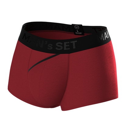 Чоловічі анатомічні спортивні боксери Anatomic Sport 2.0 Black Series, темно-червоний  MAN's SET  вид спереду