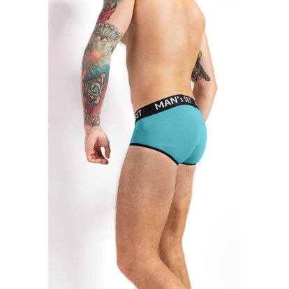 Чоловічі труси бріфи з бавовни, Anatomic Briefs, бірюзовий  MAN's SET вигляд 3 