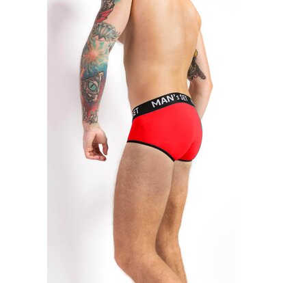 Мужские трусы брифы из хлопка, Anatomic Briefs, красный  MAN's SET вид 3 