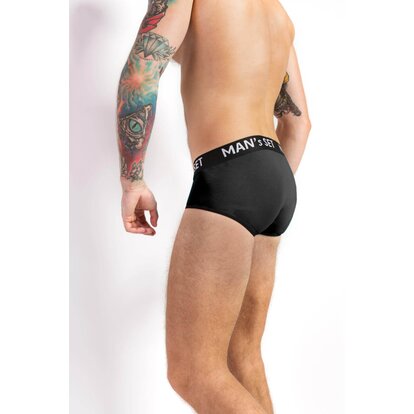 Чоловічі труси бріфи з бавовни, Anatomic Briefs, графітовий  MAN's SET вигляд 3 