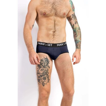 Чоловічі труси бріфи з бавовни, Anatomic Briefs, синій  MAN's SET вигляд 2 