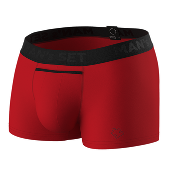 Мужские анатомические боксеры Anatomic Classic 1.2 Black Series, Second Half Red