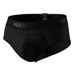 Мужские анатомические трусы брифы из хлопка, Anatomic Briefs w/fly Black Series, чёрный