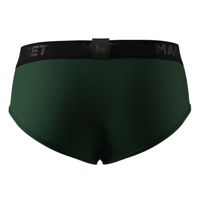Трусы Anatomic Briefs s w/fly Black Series, тёмно-зелёный ззади