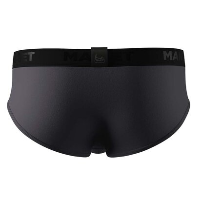 Cліпи з бавовни, Anatomic Slips no fly Black Series, графітовий вид ззаду