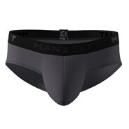 Мужские анатомические слипы из хлопка, Anatomic Slips no fly Black Series, графитовый
