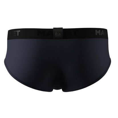 Cліпи з бавовни, Anatomic Slips no fly Black Series, темно-синій вид ззаду