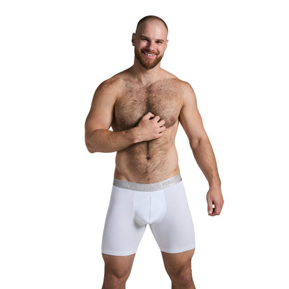 Чоловічі боксери з бавовни, Anatomic Long 2.0, Silver Series, білий  MAN's SET вигляд 1 