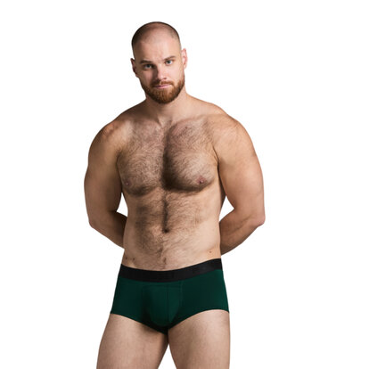 Чоловічі анатомічні спортивні боксери Sport w/fly, Black Series, темно-зелений  MAN's SET вигляд 1 