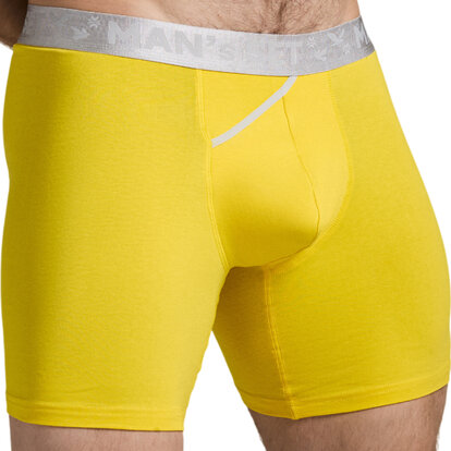 Чоловічі боксери з бавовни, Anatomic Long 2.0, Silver Series, жовтий  MAN's SET вигляд 2 