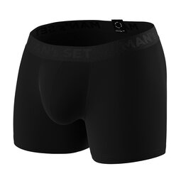 Чоловічі анатомічні боксери Anatomic Intimate no fly Plus, Black Series, чорний
